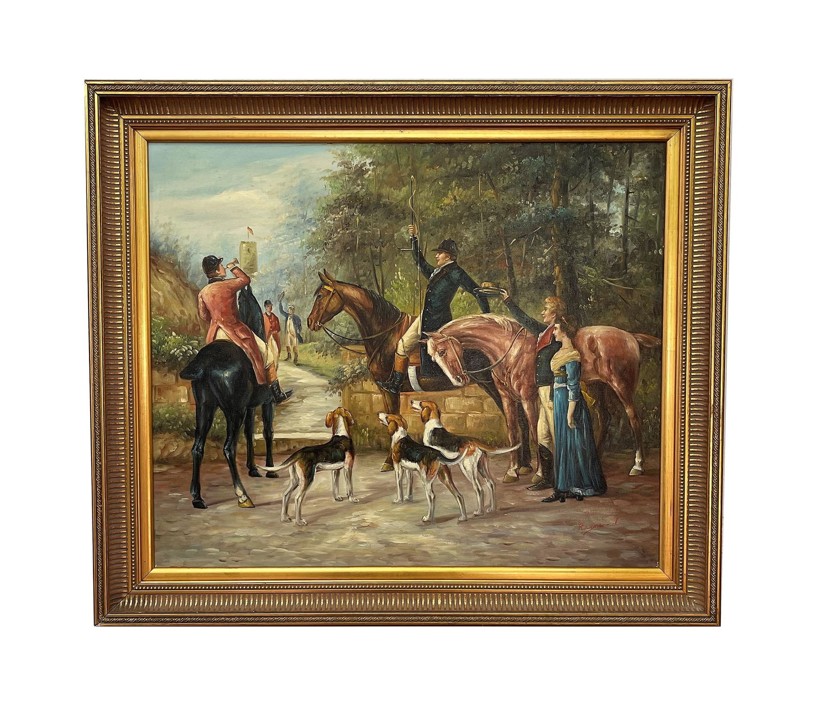 Fox Hunting with Hounds Original by Raymond (1 of 5)