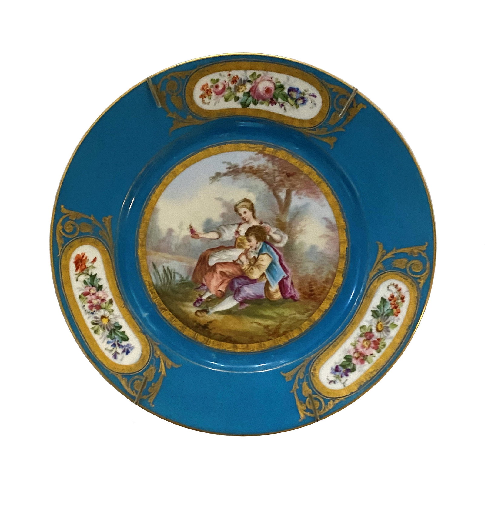 Antique French Sevres Porcelain Plate (1 of 2)