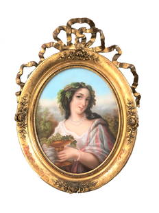 Hippolyte Portelette (1800 - 1835): Hippolyte Portelette (1800 - 1835) Pastel on Paper Measure 15 1/2"in H x 12 1/2"in W and 24"in H x 18"in W with frame