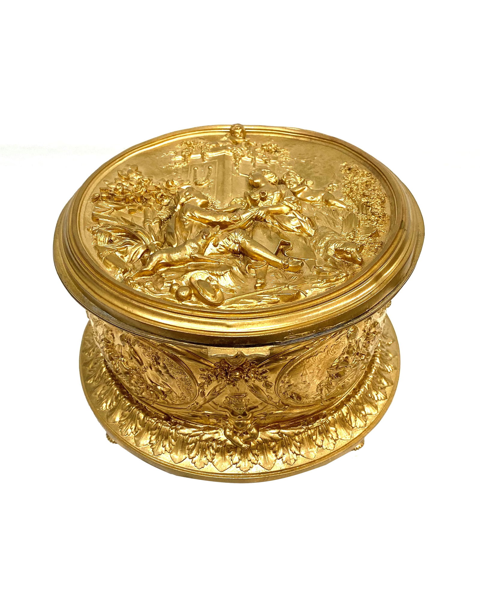 Antique French Gilt Bronze Box (1 of 6)