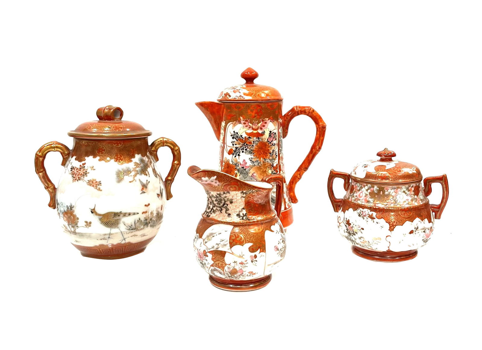 Four pieces of Antique Japanese Kutani Pieces (1 of 10)