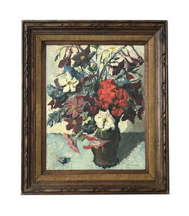 Dorothea Sharp (1874 - 1955) England: Dorothea Sharp (1874 - 1955) England Oil on Canvas Measure 19 1/2"in H x 15 1/2"in W and 26 1/2"in H x 22 1/4"in W with frame Known for: Figure, landscape, and seascape painting iography: