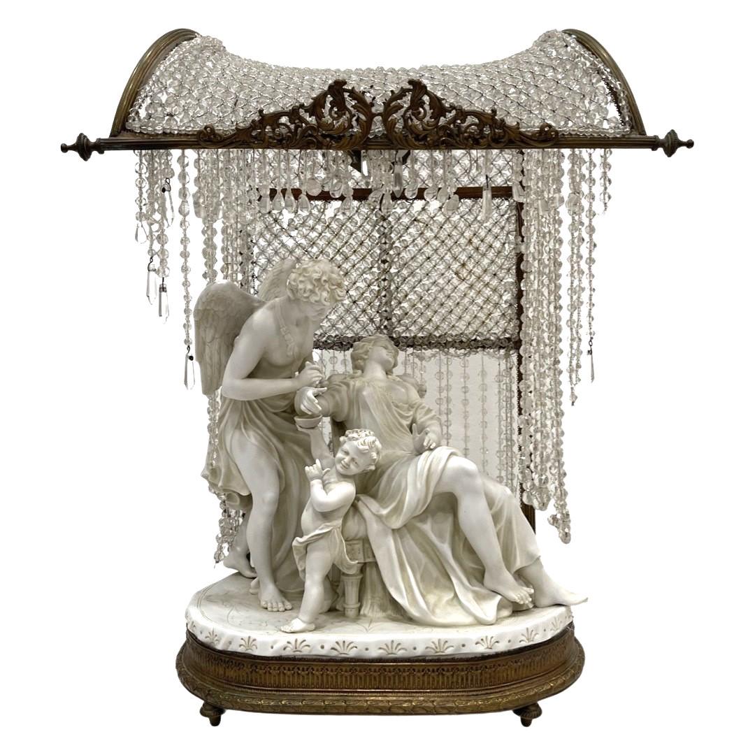 Antique Muller Germany Porcelain Table Lamp (1 of 4)