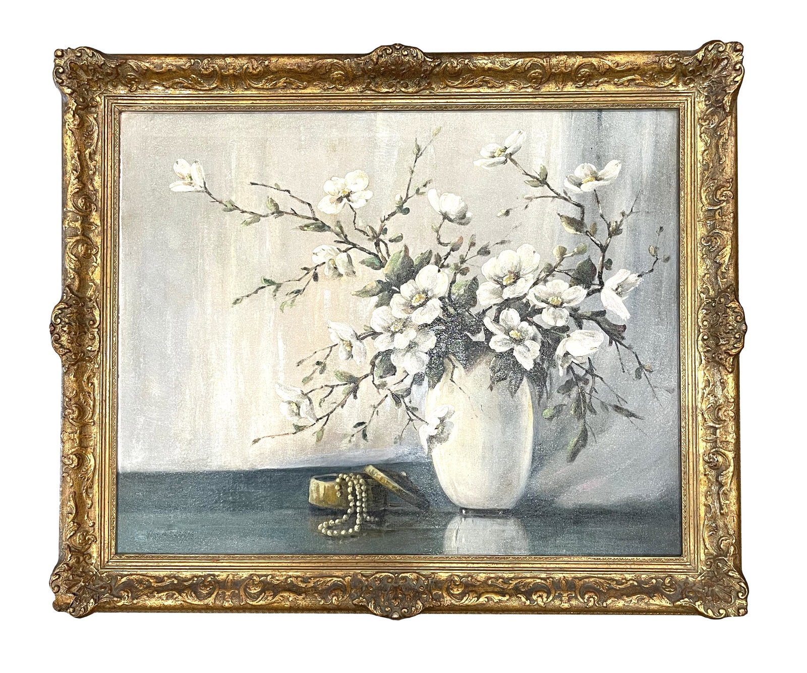 Alice Brown Chittenden (1859 - 1944) American: Alice Brown Chittenden (1859 - 1944) American Oil on Canvas Measure 24"in H x 30"in W and 29 1/2"in H x 35 1/2"in W x 2 1/2"in D Known for: Wildflower, portrait, landscape and genre painting Biography
