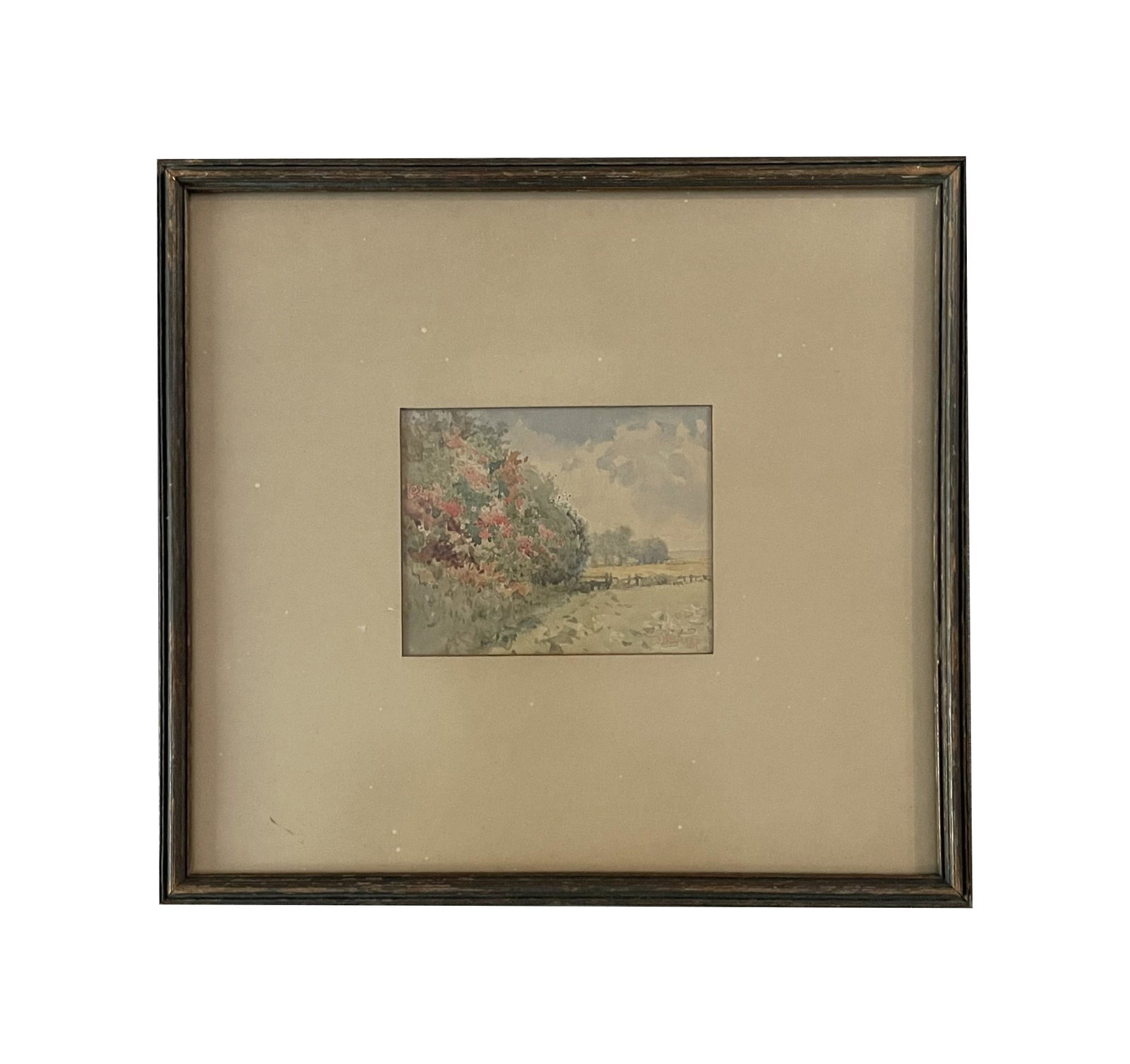 Joseph Henry Sharp (1859 - 1953) American: Joseph Henry Sharp (1859 - 1953) American Watercolor on Paper Measure 4"in H x 5"in W and 11 3/4"in H x 12 3/4"in W with frame Known for: Indian figure, landscape and still-life painting Biography: Jo