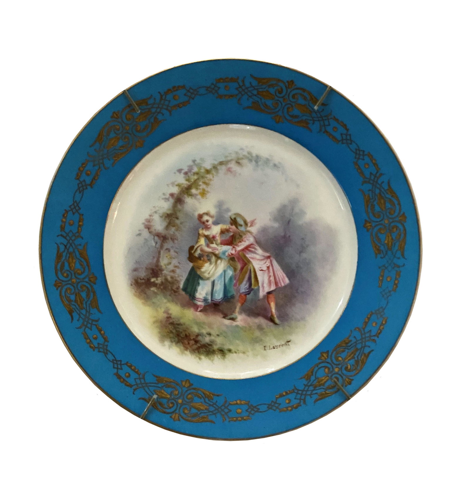 Antique French Sevres Porcelain Plate (1 of 2)