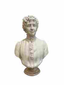20th Century J. De. Pari / B. Ayres 1912 Marble Bust (1 of 6)
