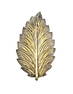 925 Sterling Silver Gold Plated Portugal Filigree Leaf Pin Brooch