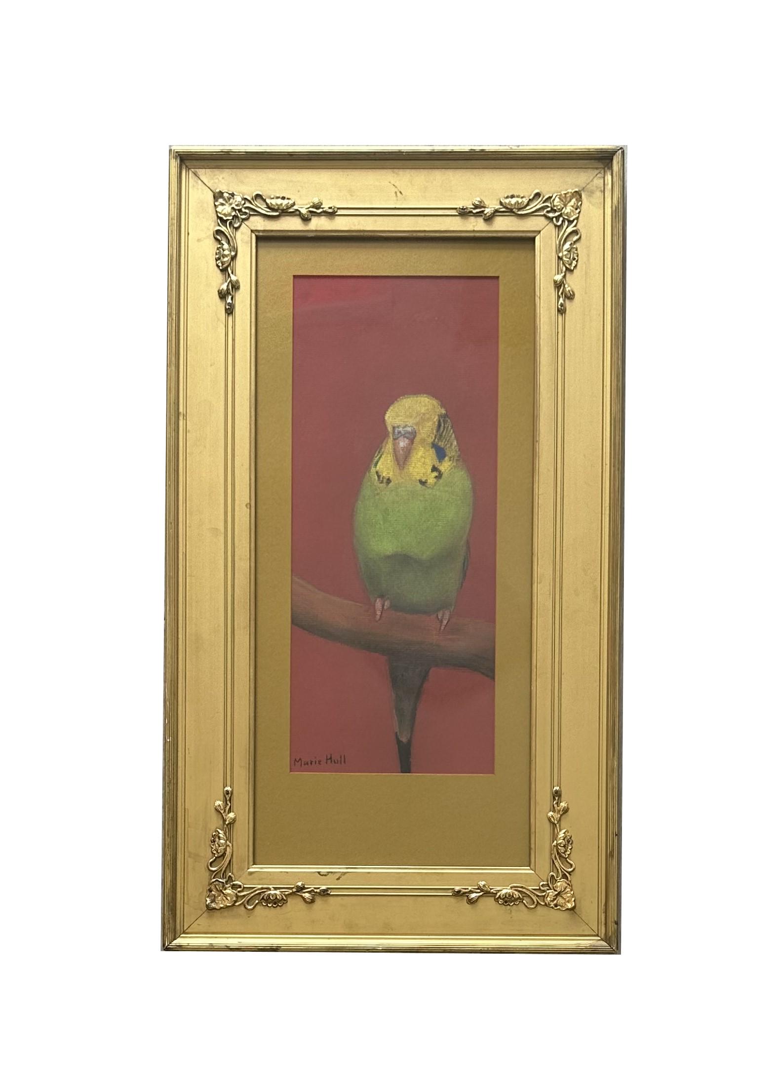 Marie Atkinson Hull (1890 - 1980) American: Marie Atkinson Hull (1890 - 1980) American Mixed Media on Paper Measure 17"in H x 7"in W and 27 1/2"in H x 15 1/2"in W with frame Known for: Portrait and landscape painting, illustration Name variants