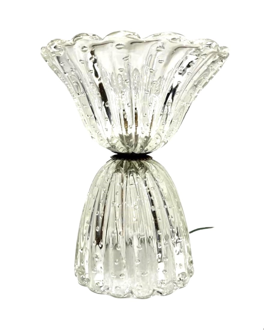 Italian Barovier e Toso Style Table Lamp Murano Glass (1 of 3)