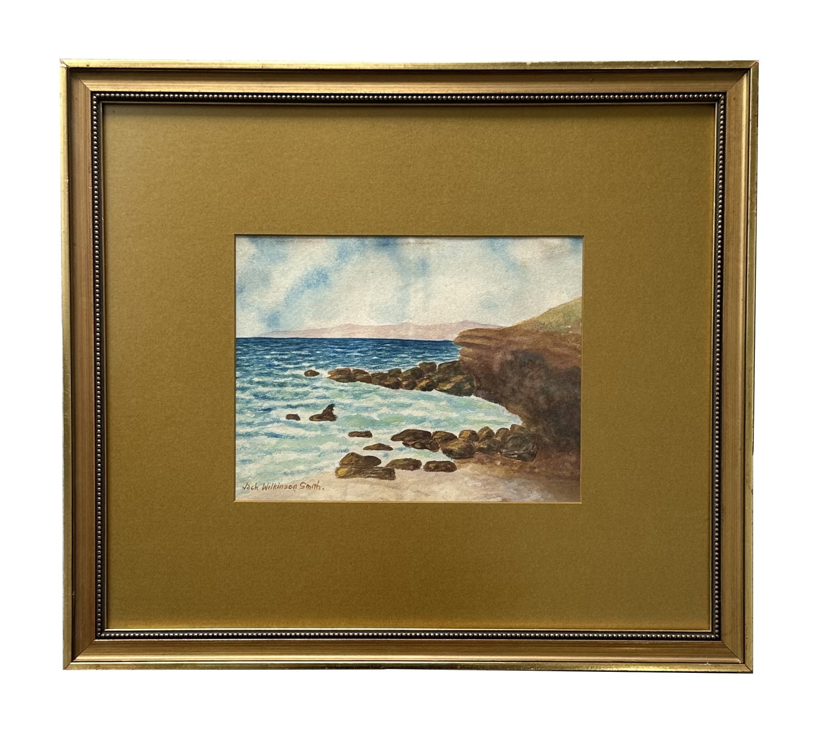 Jack Wilkinson Smith (1873 - 1949) American: Jack Wilkinson Smith (1873 - 1949) American Watercolor on Paper Measure 6 1/2"in H x 8 1/2"in W and 1 1/2"in H x 16 3/4"in W with frame Biography: An impressionist painter of western landscapes, Jack