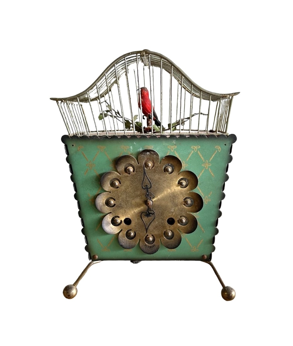 Unusual Antique E. Schmeckenbecher German Cuckoo Bird in Case Clock (1 of 7)