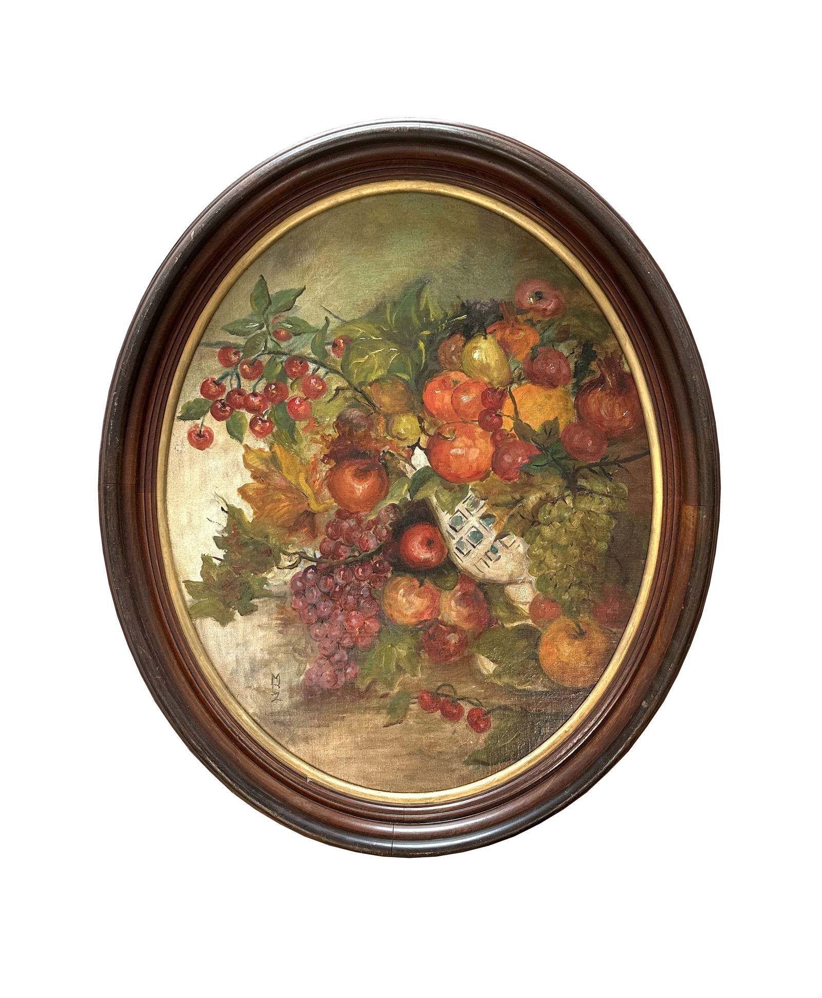 Original Vintage 19th Century Possible Italian Still Life Painting (1 of 6)