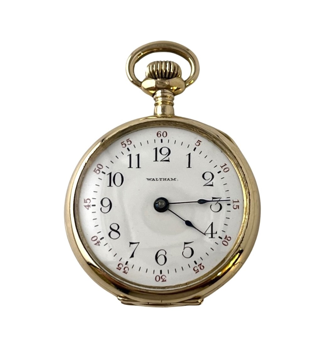 Ruby Waltham Pocket Watch Serial Number 13014406 (1 of 6)