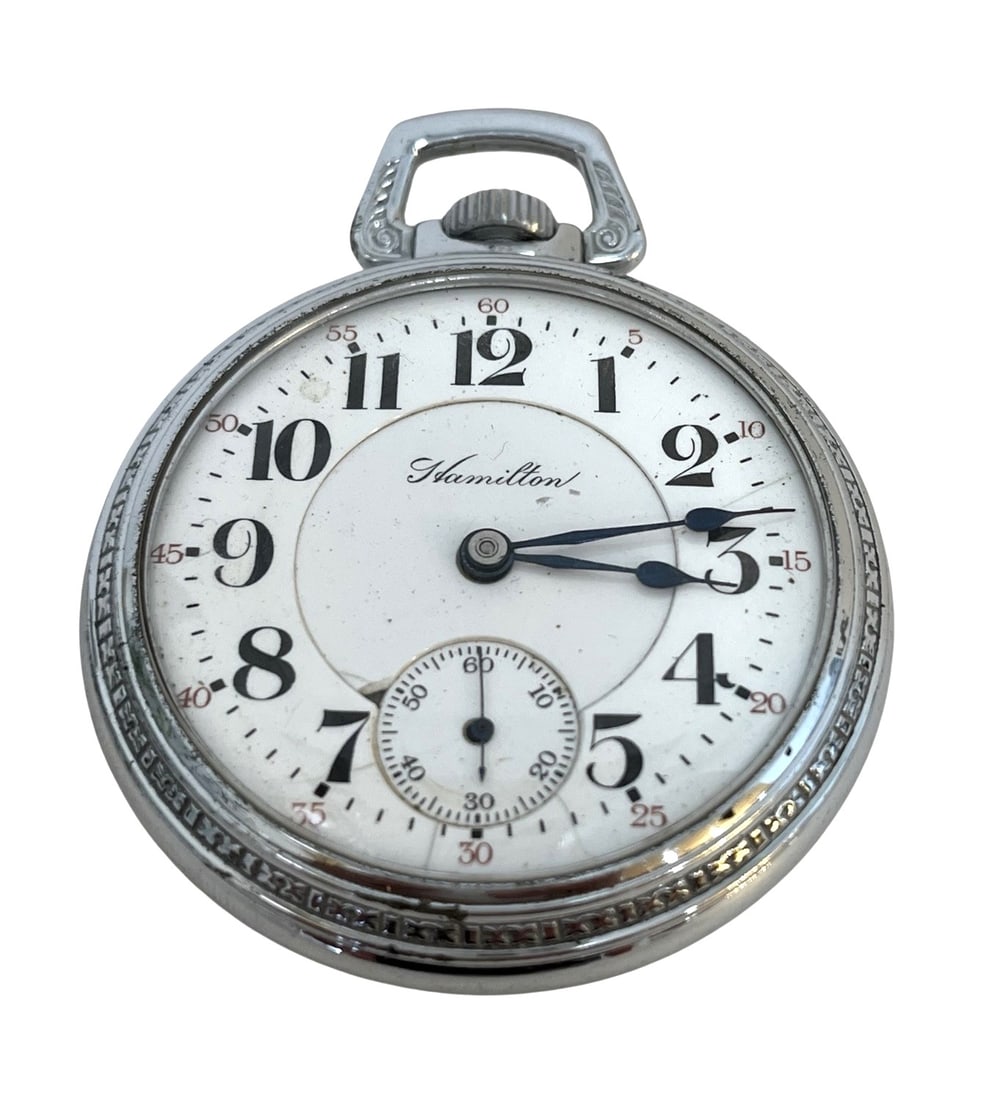 940 Hamilton Pocket Watch Serial Number 967031 (1 of 5)