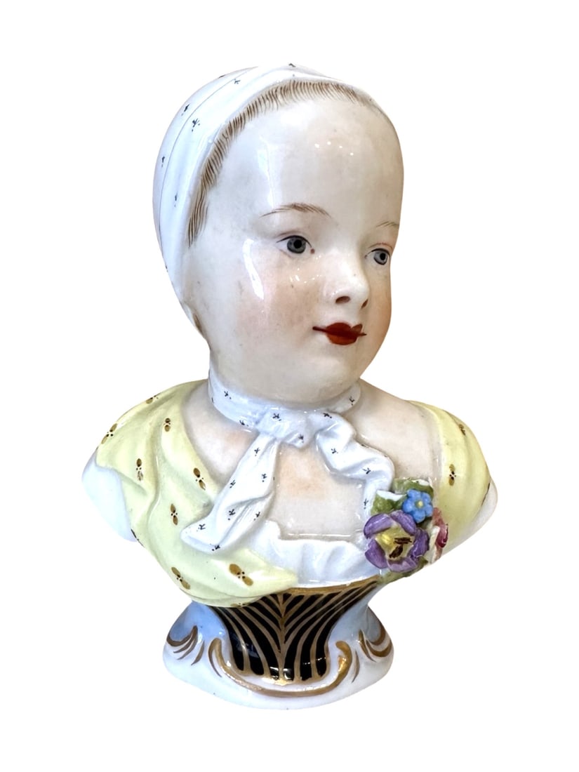 Carl Thieme - Saxonian Germany Porcelain Bust: Carl Thieme - Saxonian Germany Porcelain Bust Circa 1888 - 1901 Measure 4 3/4"in H
