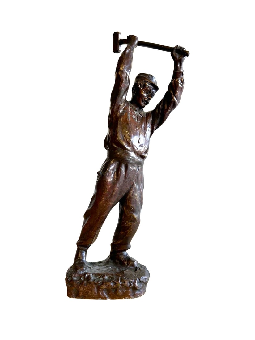 Working Man - Bronze Sculpture by Jacques Robichon (1 of 5)