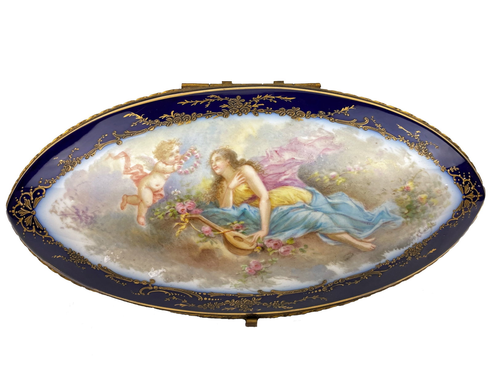 Antique 19th Century Large French Sevres Box (1 of 8)