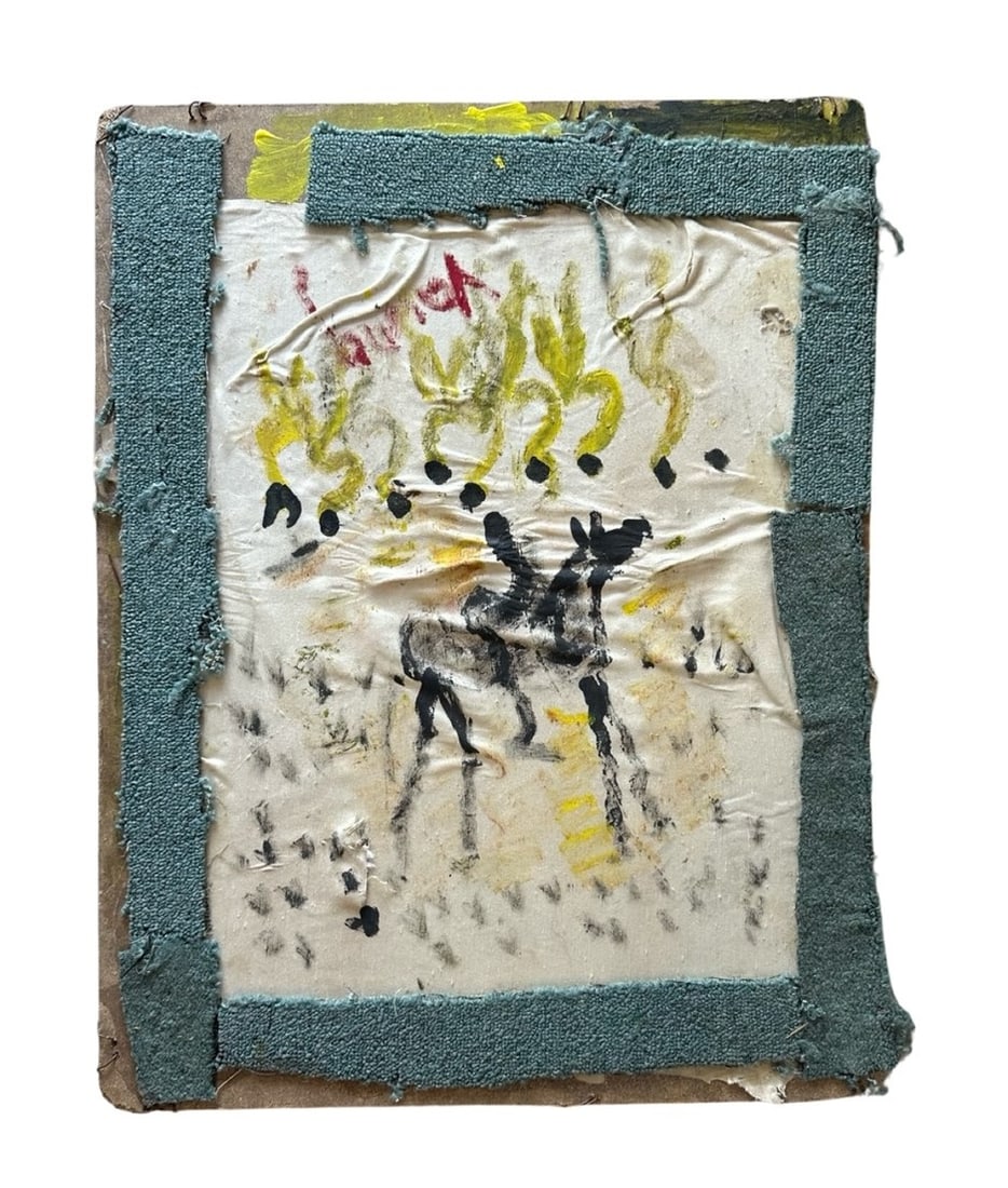 Purvis Young (1943 - 2010) American: Purvis Young (1943 - 2010) American Oil Measure 28"in H x 21 1/2"in W Known for: Mod naive urban views, installation Name variants: Pervis Young Biography: The work of the urban black vernacular artis