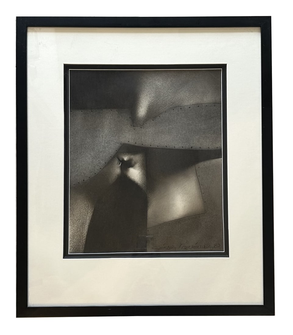 Cesar Menendez (Born 1954) El Salvador: Cesar Menendez (Born 1954) El Salvador Mixed Media on Paper Measure 14 1/2"in H x 12 1/2"in W and 24"in H x 20 1/2"in W with frame Biography: A March 18, 1954, born in the city of Sonsonate Pineda Ces