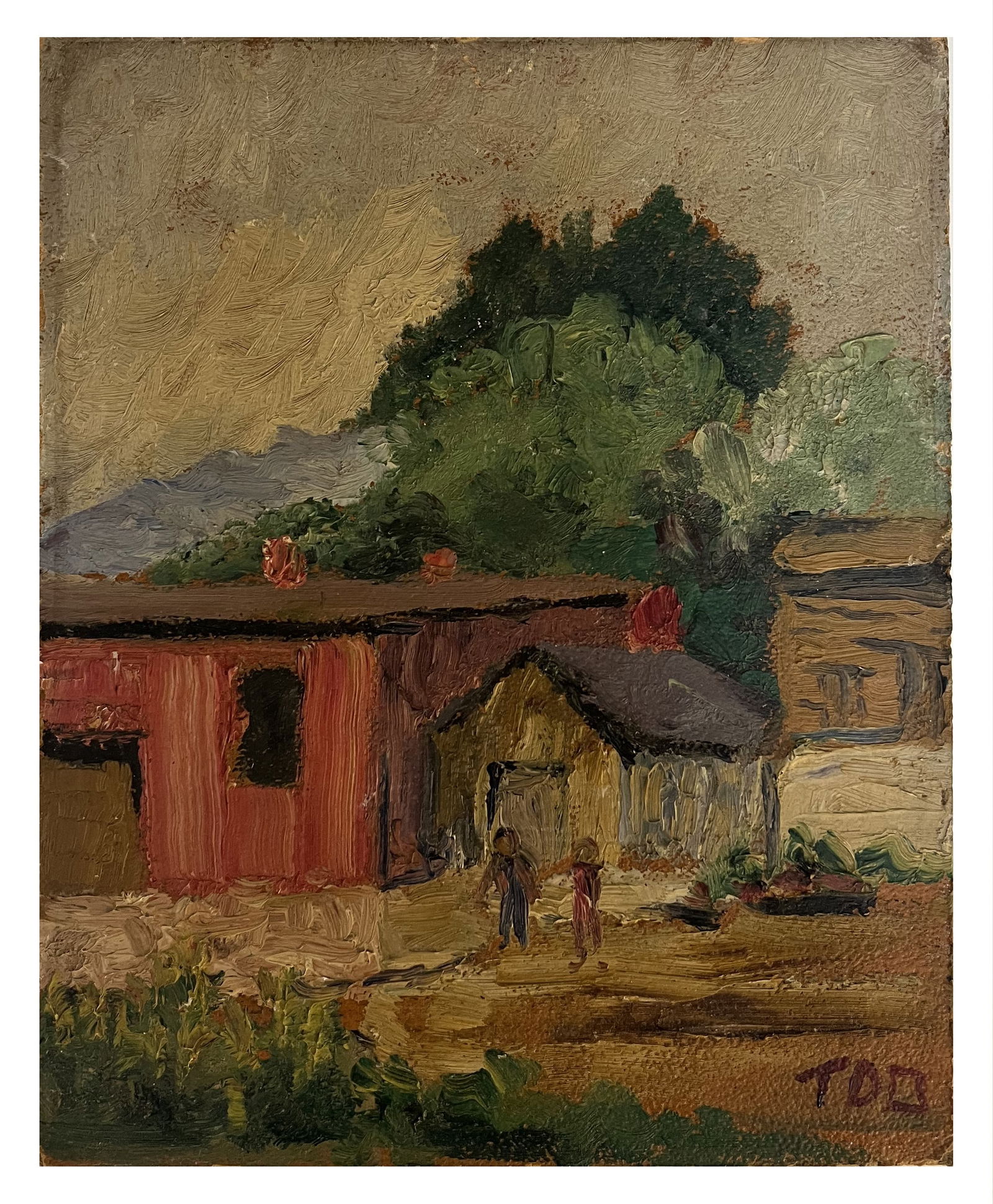 Tod Lindenmuth (1885 - 1976) American: Tod Lindenmuth (1885 - 1976) American Oil on Cardboard Measure 9 1/2"in H x 7 3/4"in W Biography: Born in Pennsylvania, Tod Lindenmuth was a painter known for marine and landscape paintings. His herit