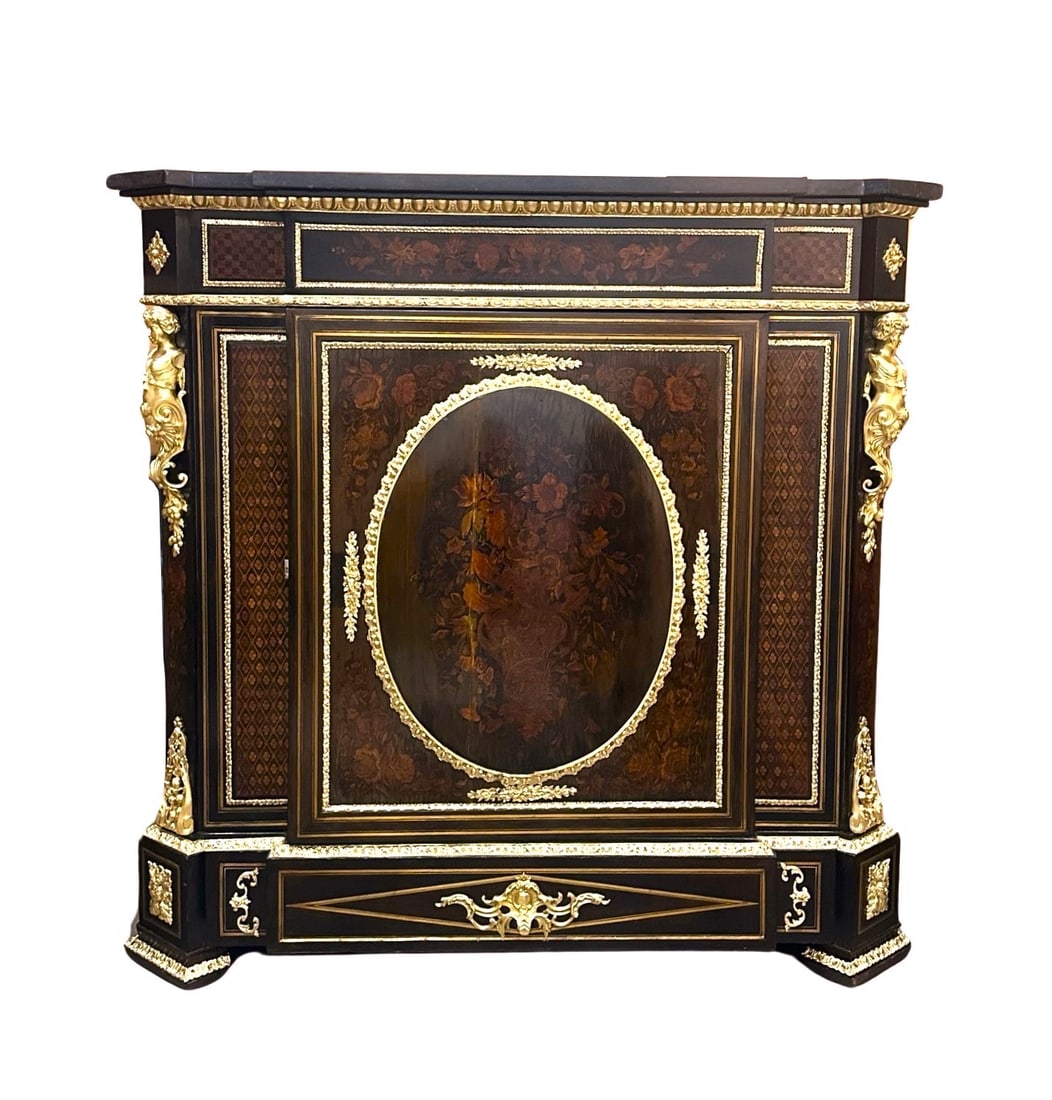 French 19th Century Napoleon III Period Style Cabinet (1 of 13)