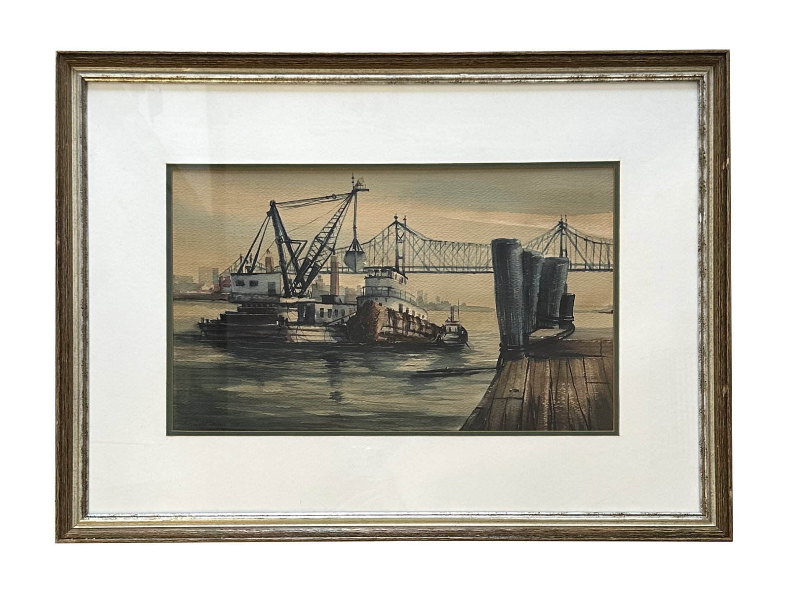Reginald Marsh (1898 - 1954) France: Reginald Marsh (1898 - 1954) France Watercolor on Paper Measure 10"in H x 17"in W and 18 3/4"in H x 25 3/4"in W with frame Known for: Illustration, urban realistic painting-figure and genre Biography: