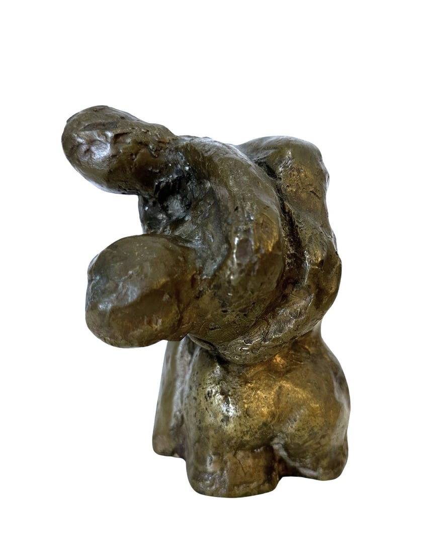 Rigoberto Garcia Linares (1947) Cuban: Rigoberto Garcia Linares (1947) Cuban Bronze Sculpture Title: Man and Women Measure 5 1/2"in H Biography: Rigoberto Garcia Linares was born in Cuba in 1947. He first began to explore and develop his t