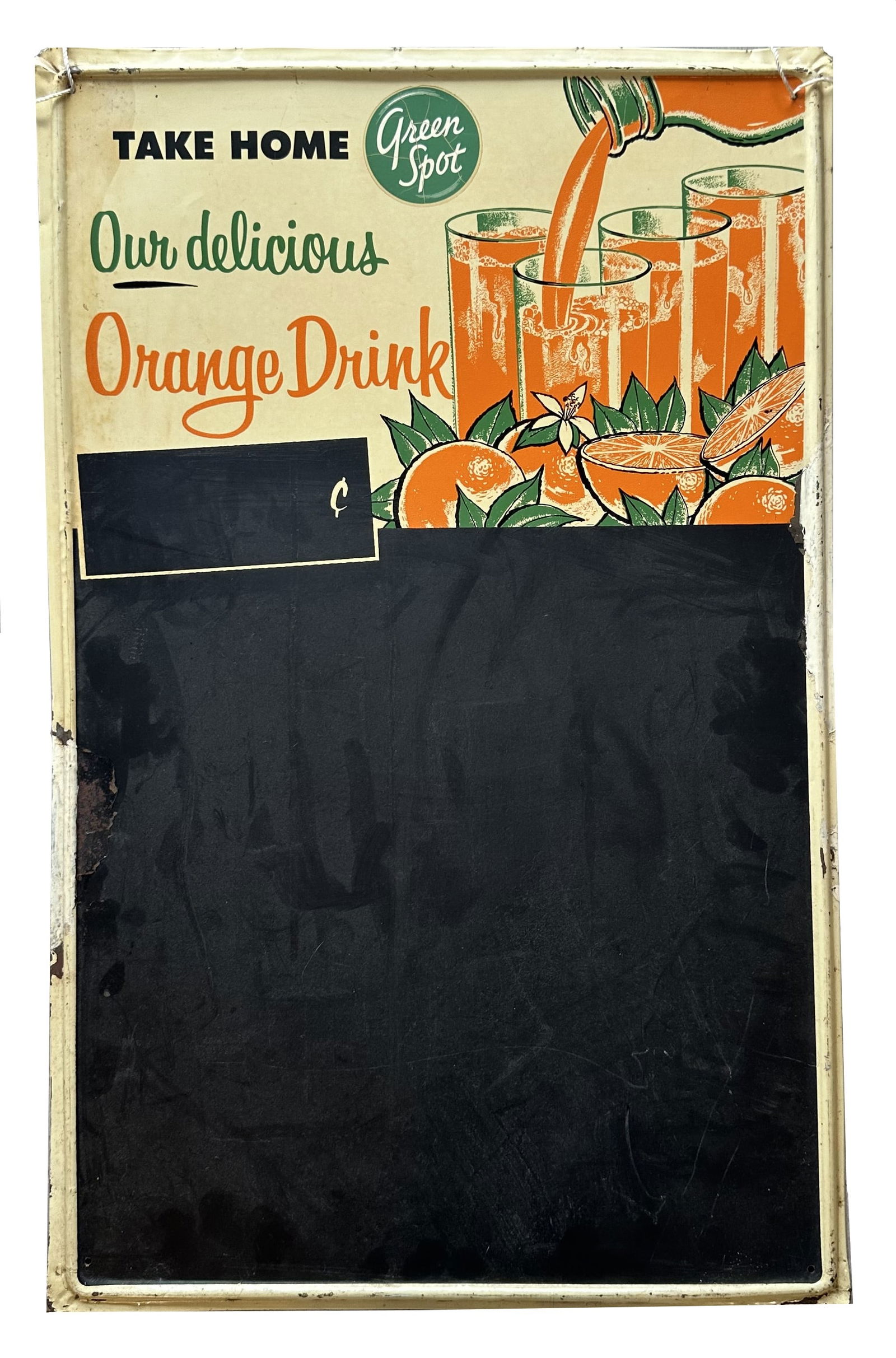 Green Spot Orange Drink Chalkboard (1 of 1)