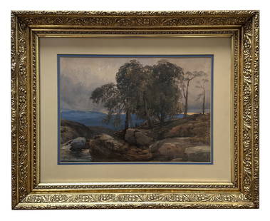 Carl Oscar Borg (1879 - 1947) Sweden: Carl Oscar Borg (1879 - 1947) Sweden Watercolor on Paper Measure 9 3/4"in H x 14"in W and 17 1/2"in H x 22"in W with frame Biography: Carl Oscar Borg was born in Sweden, and apprenticed to the English