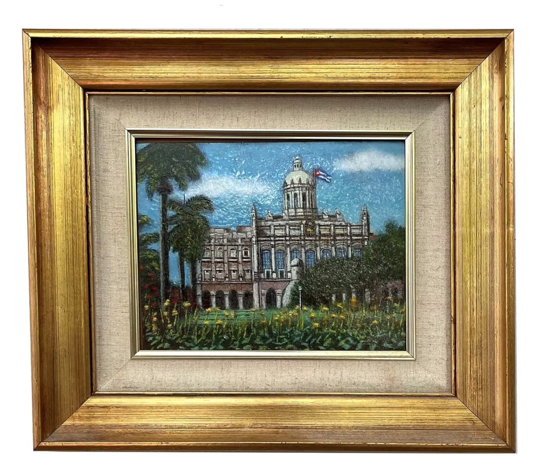 Mid Century Enamel Plaque (1 of 1)