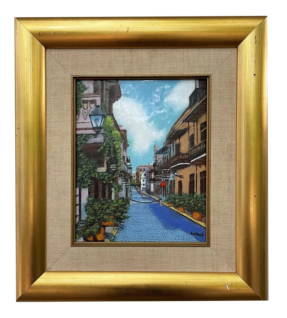 Mid Century Enamel Plaque (1 of 1)