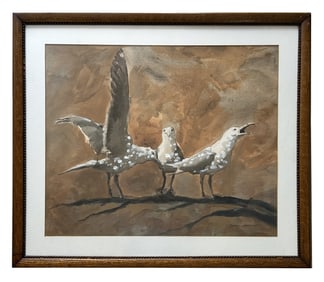 Birds Taking off Flight Signed