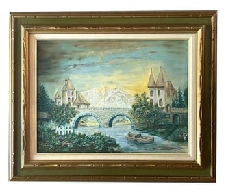 20th Century Landscape Painting by Adah Miller