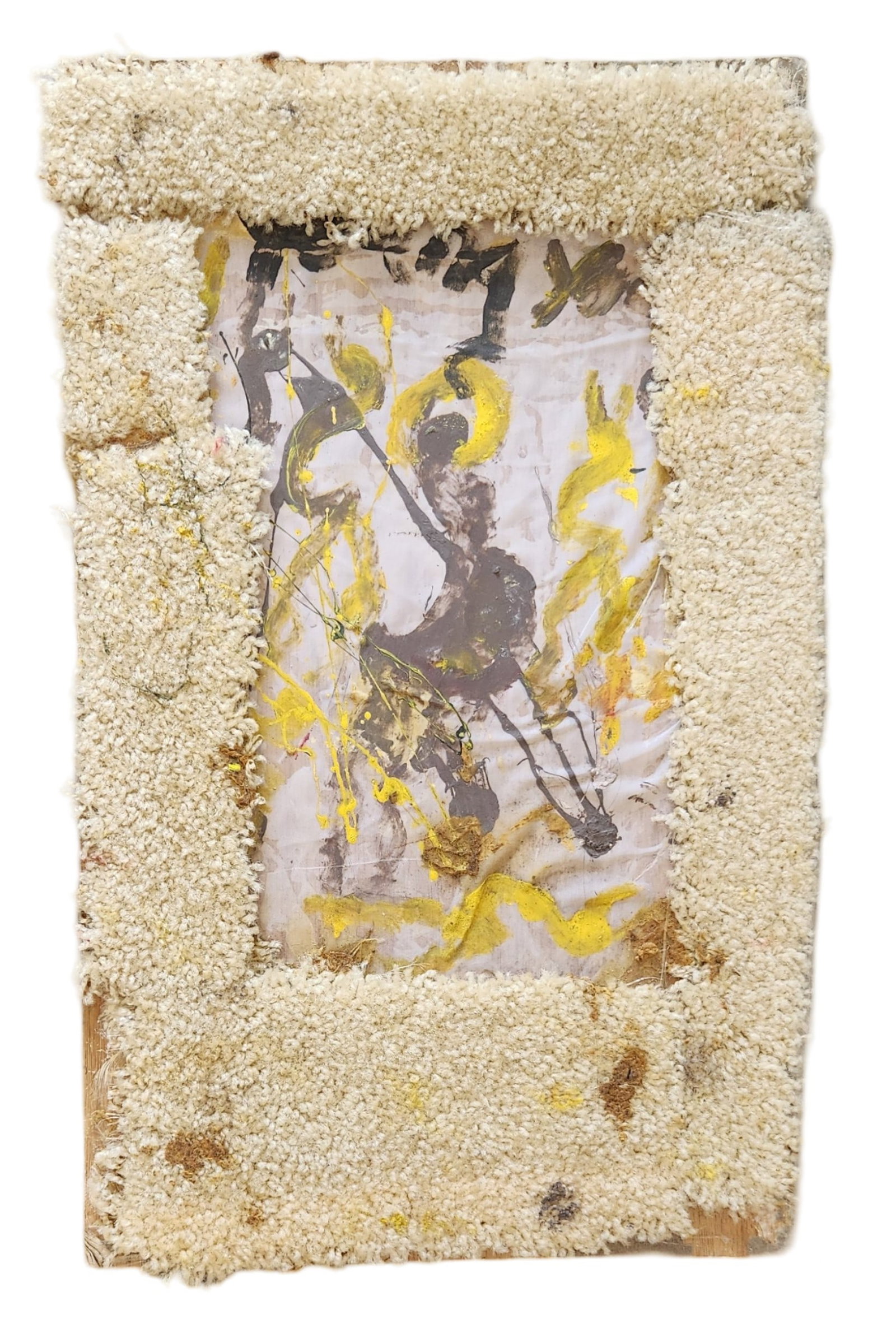 Purvis Young (1943 - 2010) American: Purvis Young (1943 - 2010) American Oil on Fabric on Wood Measure 22 1/2"in H x 14"in W Known for: Mod naive urban views, installation Name variants: Pervis Young Biography: The work of the
