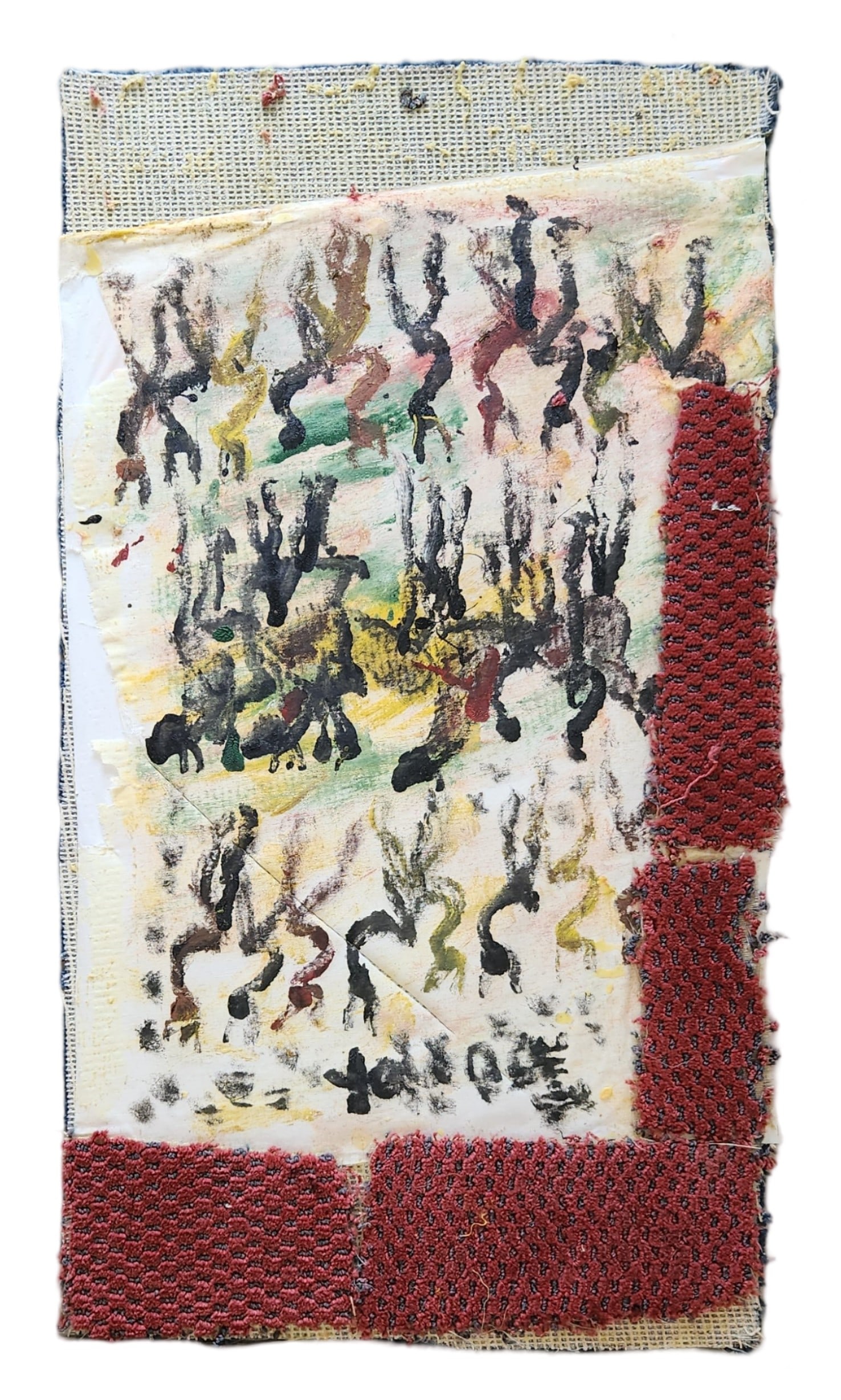 Purvis Young (1943 - 2010) American: Purvis Young (1943 - 2010) American Oil on Fabric on Wood Measure 31 3/4"in H x 13"in W Known for: Mod naive urban views, installation Name variants: Pervis Young Biography: The work of the