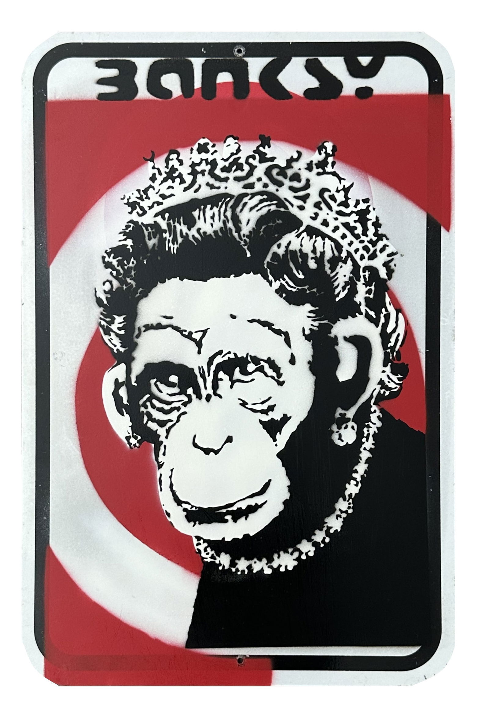 Banksy - Monkey Queen Spray Paint Graffiti (1 of 3)