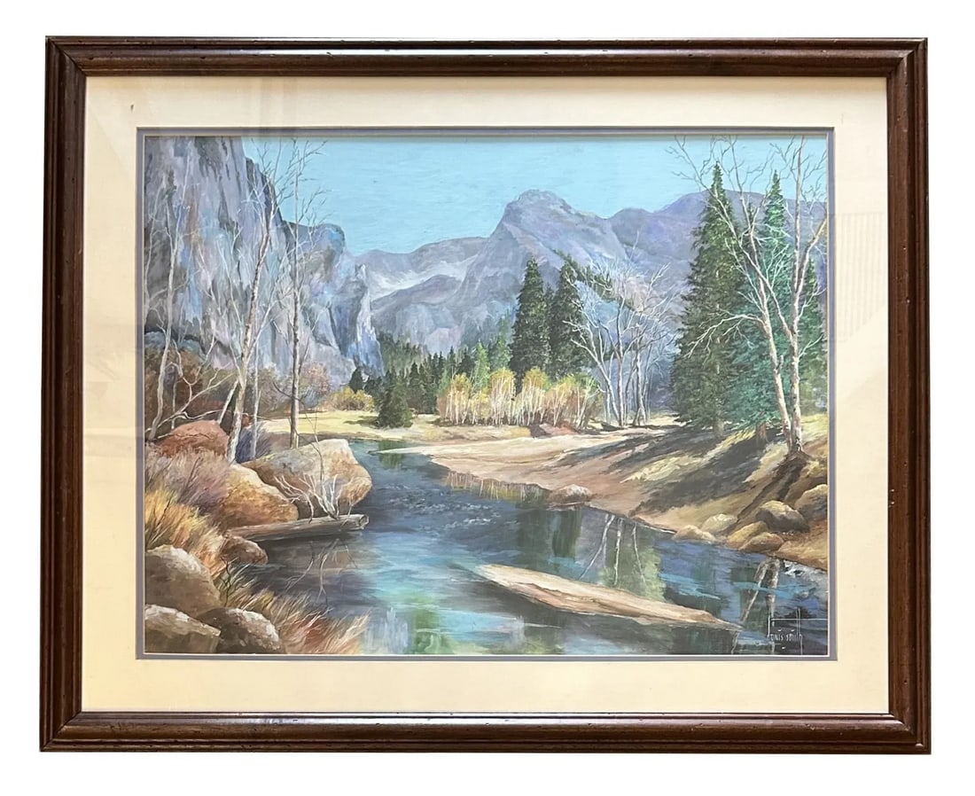 Donis Claire (Irvin) Smith ( 1921 - 2017 ) American: Donis Claire (Irvin) Smith ( 1921 - 2017 ) American Watercolor on Paper Measures 19"in H x 24 1/2"in W and 27"in H x 32"in W with frame Biography: Donis Claire (Irvin) Smith was born on November 23, 1