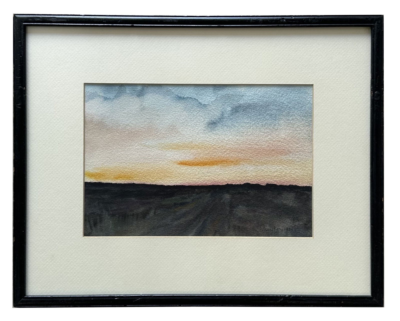 John Ruskin (1819 - 1900) England: John Ruskin (1819 - 1900) England Watercolor on Paper Measure 6"in H x 9 1/2"in W and 11 1/2"in H x 14 1/2"in W with frame Biography: John Ruskin, English author, art critic and watercolorist, was bor