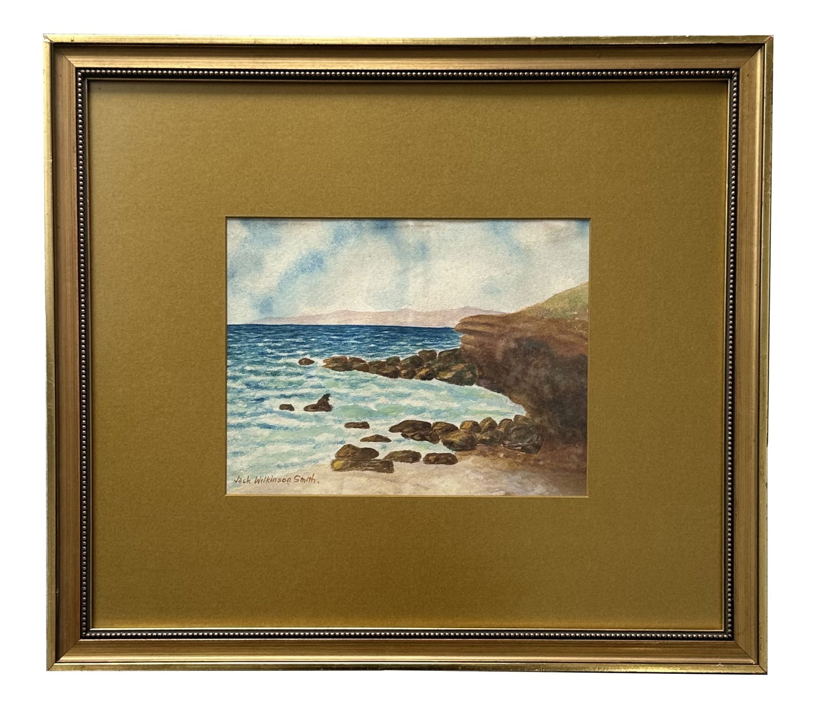 Jack Wilkinson Smith (1873 - 1949) American: Jack Wilkinson Smith (1873 - 1949) American Watercolor on Paper Measure 6 1/2"in H x 8 1/2"in W and 1 1/2"in H x 16 3/4"in W with frame