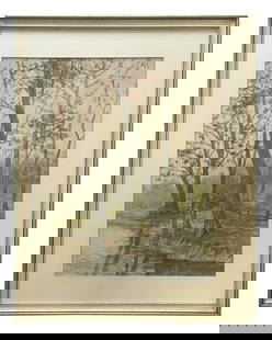 William Frederick Paskell (1866 - 1951) England: William Frederick Paskell (1866 - 1951) England Watercolor on Paper Measure 18 3/4"in H x 13 1/2"in W and 25 1/2"in H x 20"in W with frame Known for: Landscape, marine painting Biography: William F. P