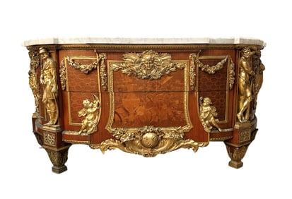 French Louis XVI-Style Commode after Jean-Henri Riesener