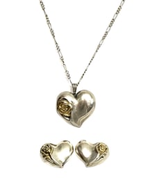 Set of Gorham Sterling Silver Necklace abd Earrings