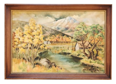 Contemporary Autumn Lanscape by Joan Hartenstein