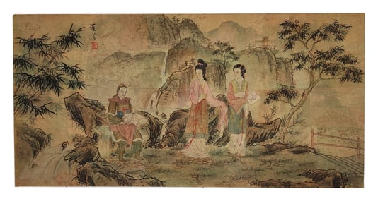 Chinese Painting on Cork Paper