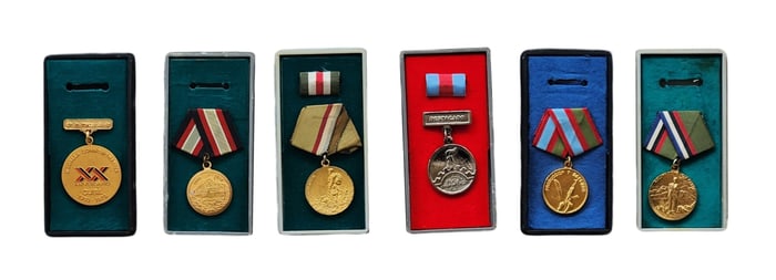 Lot of 6 Cuban Revolutionary Recognition Medals