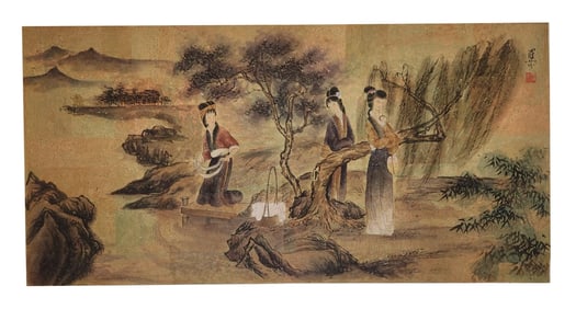 Chinese Painting on Cork Paper