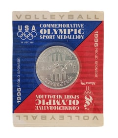 USA Commemorative Olympic Sport Medallion 1996 Volleyball