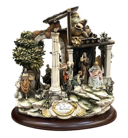 20th Century Limited Edition Porcelain Capodimonte Nativity of Christ
