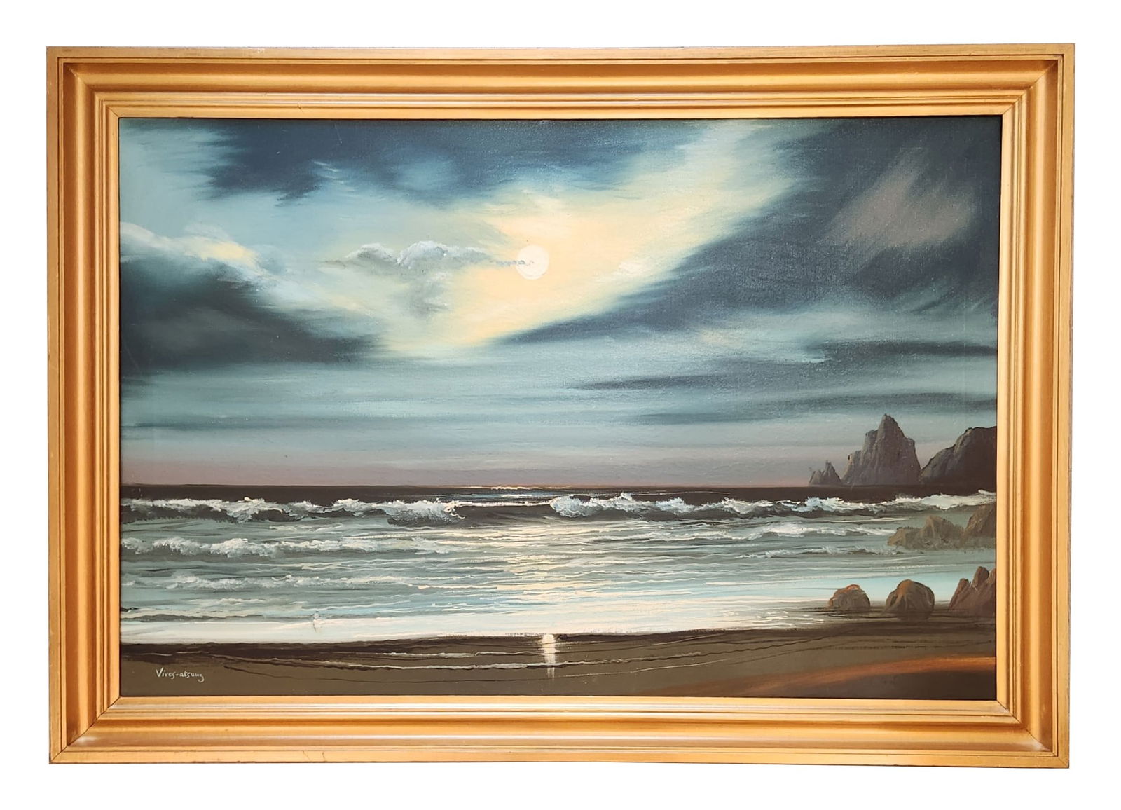 Jose Vives-Atsara (1919 - 2004) Spain: Jose Vives-Atsara (1919 - 2004) Spain Oil on Canvas Known for: Mexican figure, landscape and floral paintings, teaching Name variants: Vives Atsara Biography: Jose Vives-Atsara was born in Vilafranca